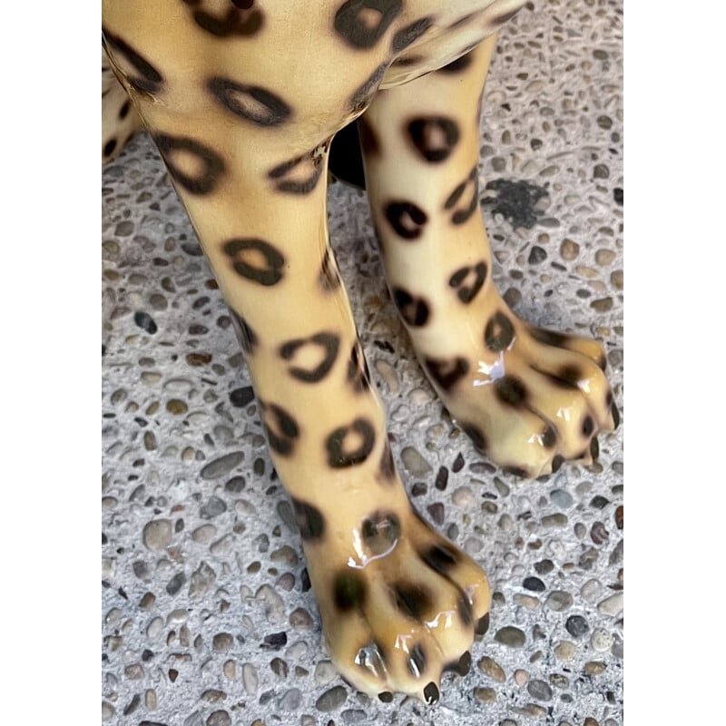 Vintage ceramic leopard