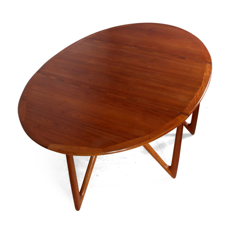 Mid century Jason Mobler table in teak, Kurt OSTERVIG - 1960s