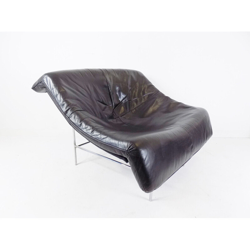 Vintage Montis Butterfly leather armchair by Gerard van den Berg, 1980s