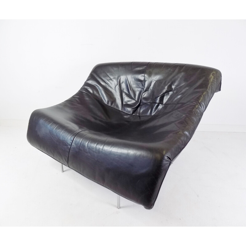 Vintage Montis Butterfly leather armchair by Gerard van den Berg, 1980s