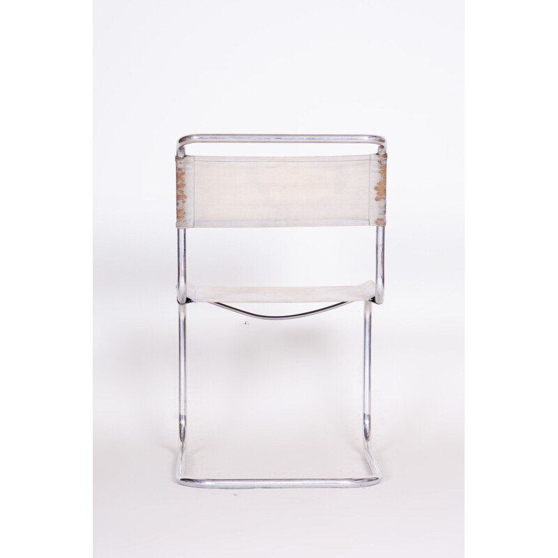 Vintage stoel in stof en chroom van Marcel Breuer voor Robert Slezak