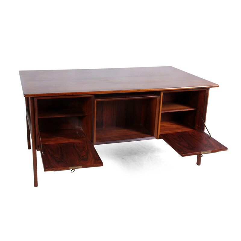 Mid century bi-face desk in rosewood - 1960s