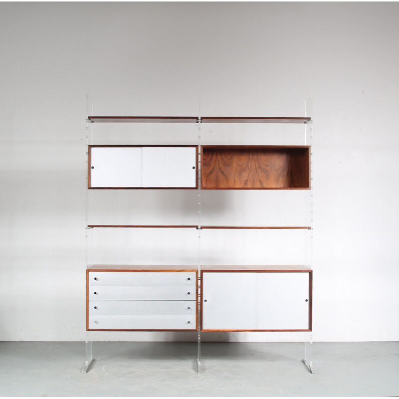 Vintage wall system "Claustra" by Poul Norreklit for Georg Petersens, Denmark 1960