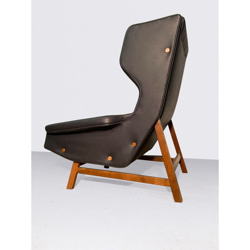 Vintage Wingback 877 armchair by Gianfranco Frattini for Cassina, 1959