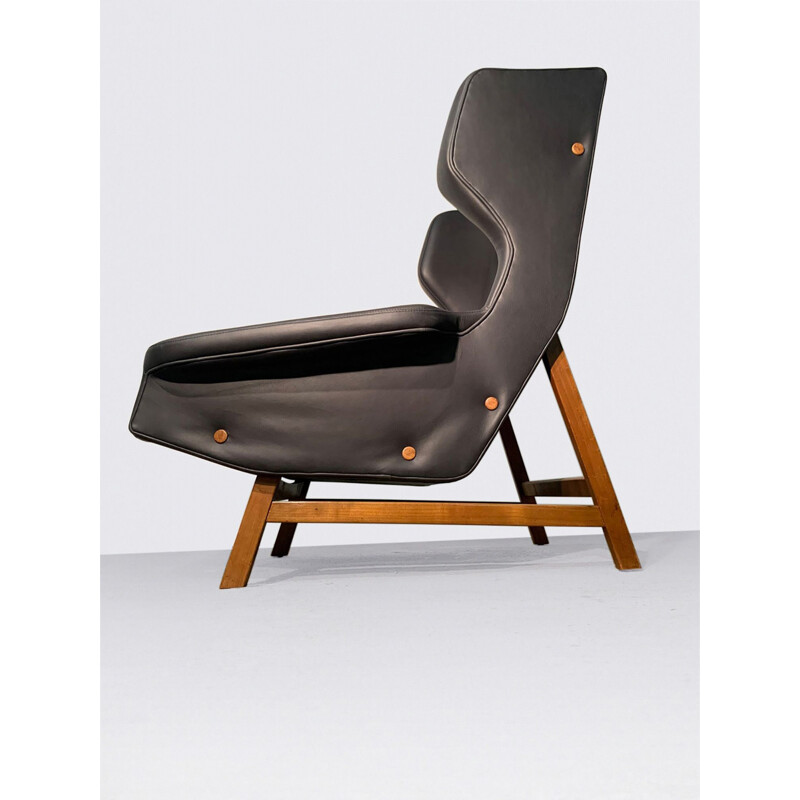 Vintage Wingback 877 armchair by Gianfranco Frattini for Cassina, 1959