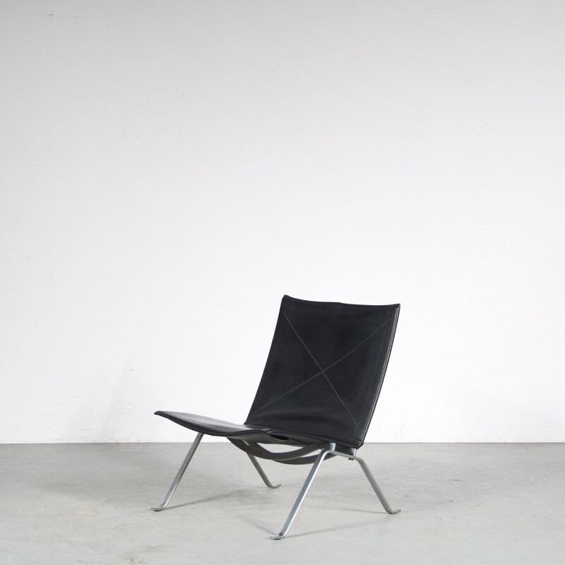 Vintage Pk22 armchair by Poul Kjaerholm for Fritz Hansen, Denmark 1990