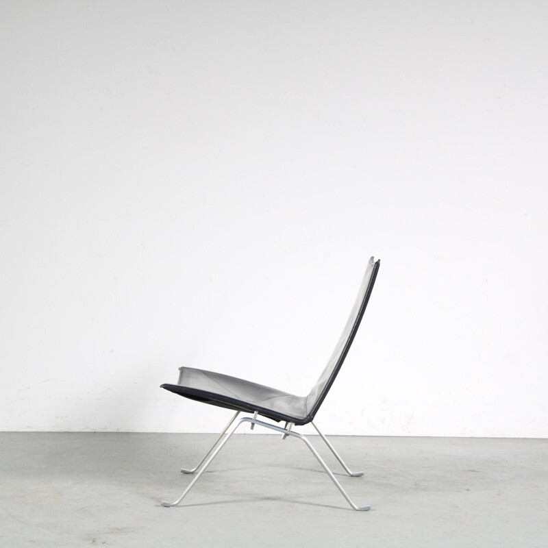 Poltrona vintage Pk22 di Poul Kjaerholm per Fritz Hansen, Danimarca 1990