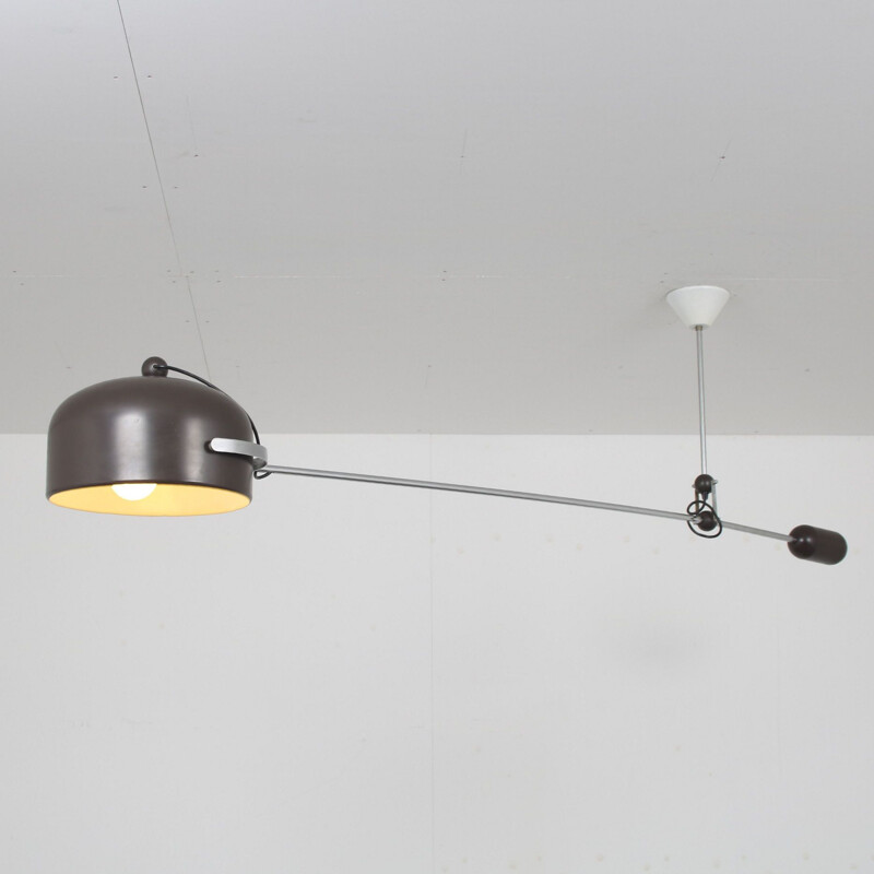 Vintage pendant lamp by J.J.M. Hoogervorst for Anvia, Netherlands 1970