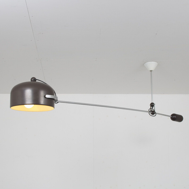 Vintage hanglamp door J.J.M. Hoogervorst voor Anvia, Nederland 1970