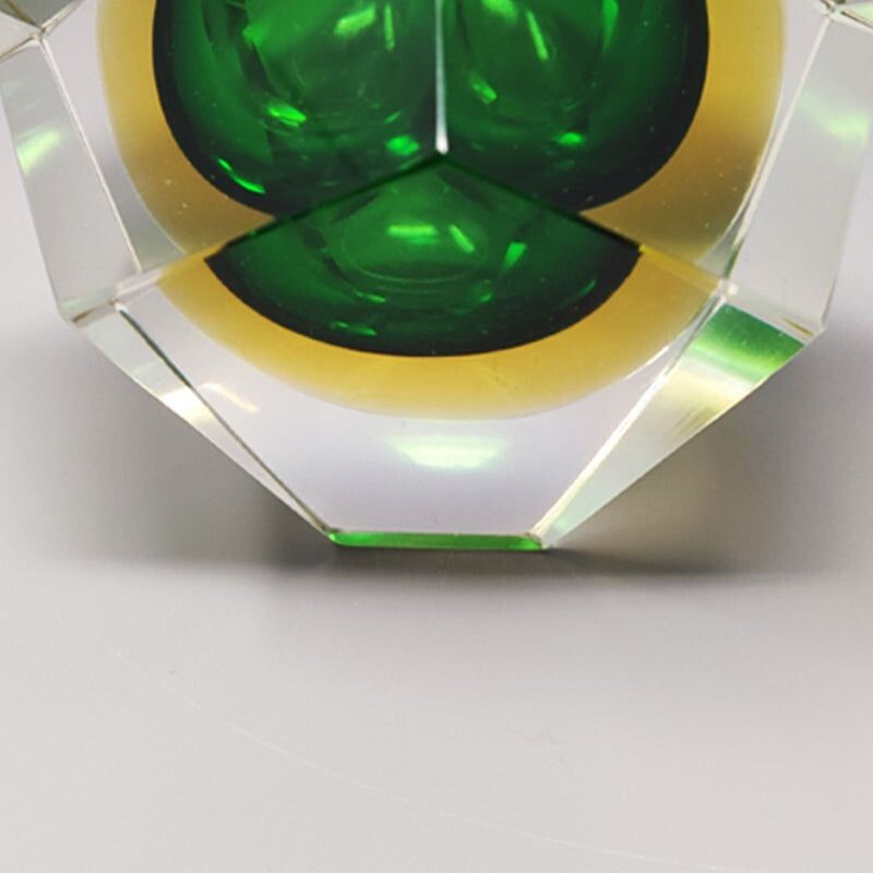 Vintage green ashtray by Flavio Poli for Seguso, 1960s