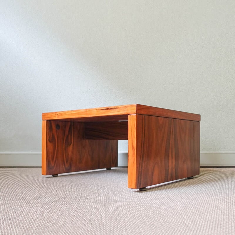 Brazilian vintage rosewood side table by Sergio Rodrigues for Oca, 1970s