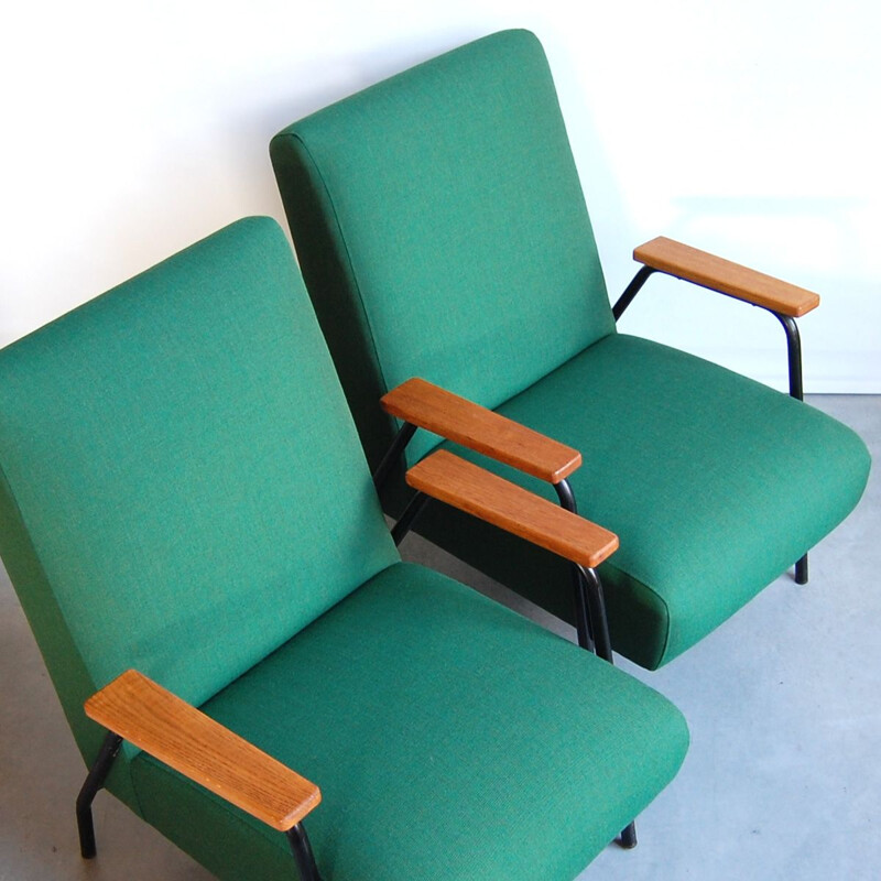 Pair of vintage Rio armchairs by Pierre Guariche for Meurop, 1960