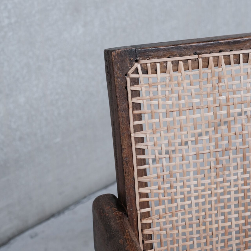 Pair of vintage office chairs PJ-SI-28-B by Pierre Jeanneret, India 1955