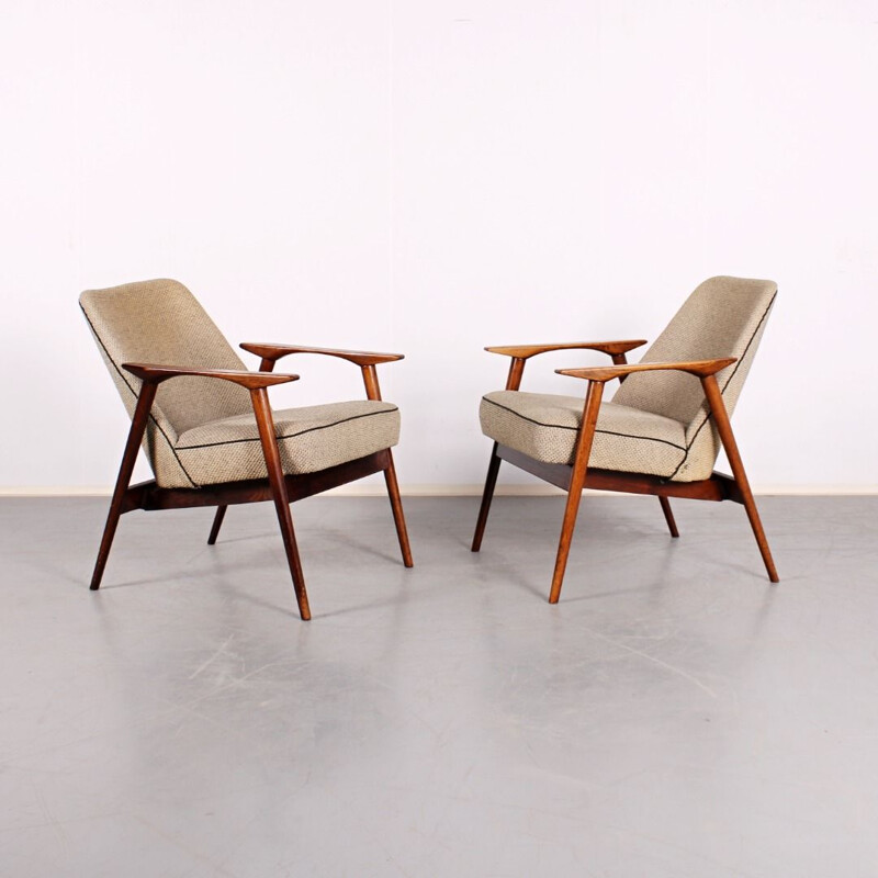 Pair of vintage armchairs by Miroslav Navrátil