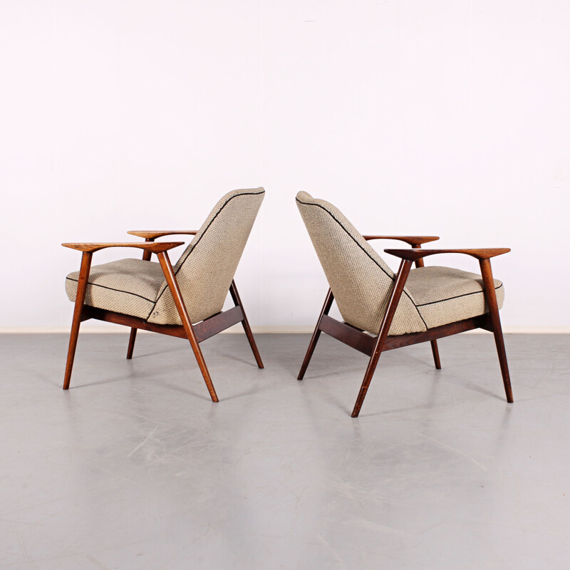 Pair of vintage armchairs by Miroslav Navrátil