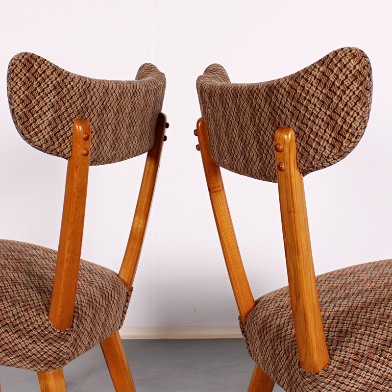 Set of 6 vintage dining chairs by Jan Vaněk