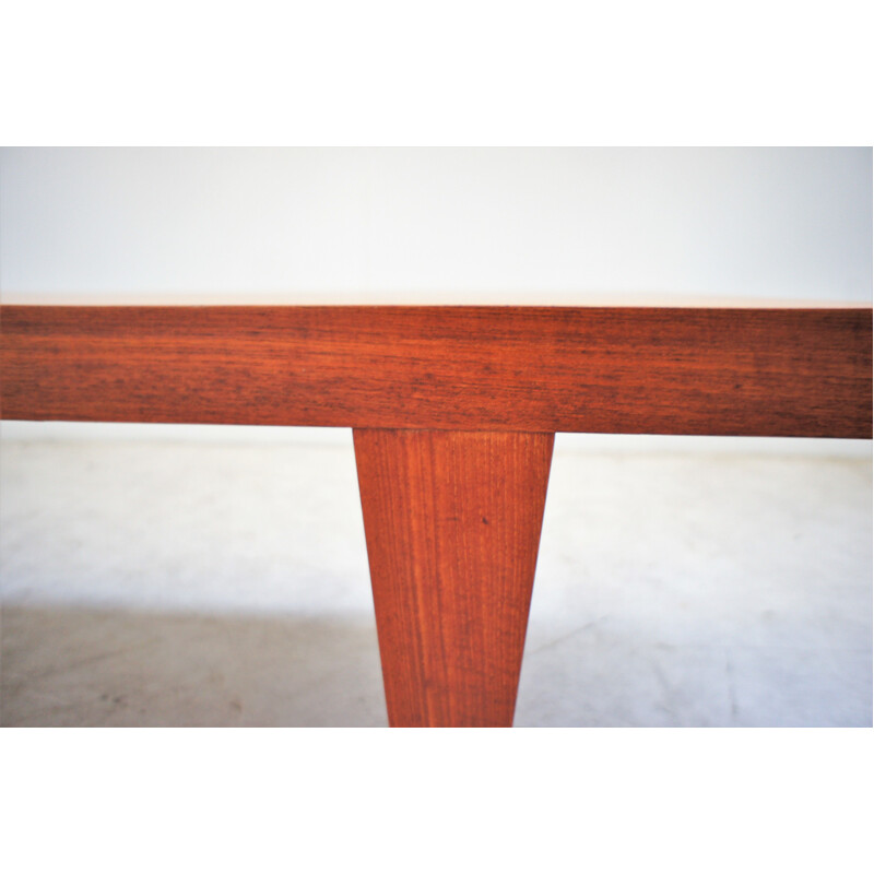 Scandinavian vintage teak coffee table by Illum Wikkelso, Denmark 1960