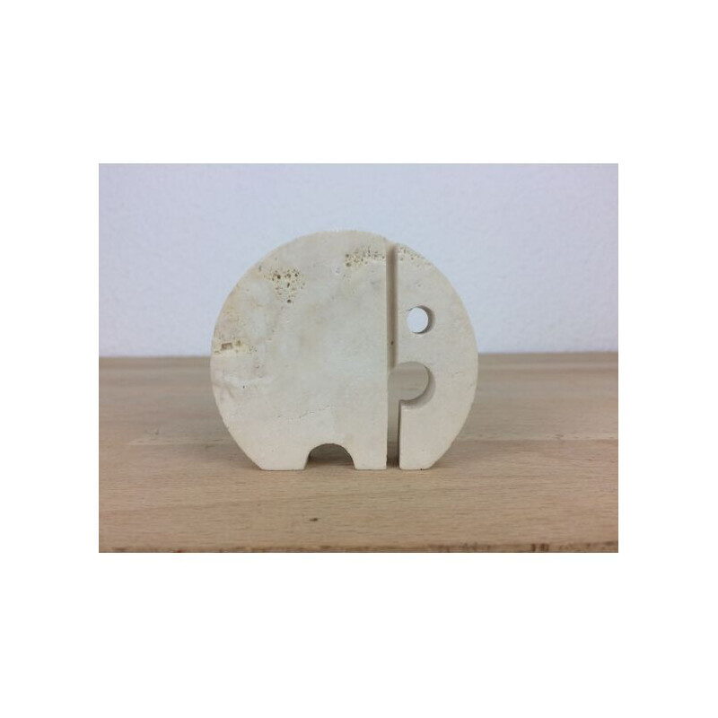 Vintage travertine elephant by Fratelli Mannelli, 1970