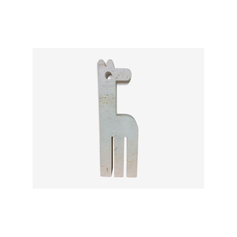 Vintage travertine giraffe by Fratelli Mannelli, 1970