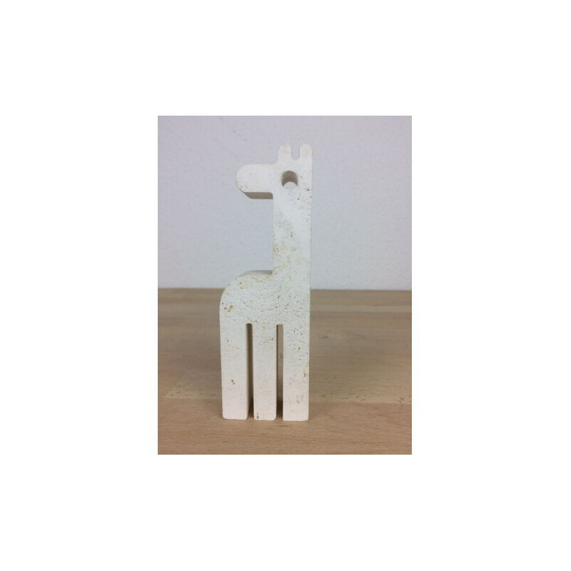 Vintage travertine giraffe by Fratelli Mannelli, 1970