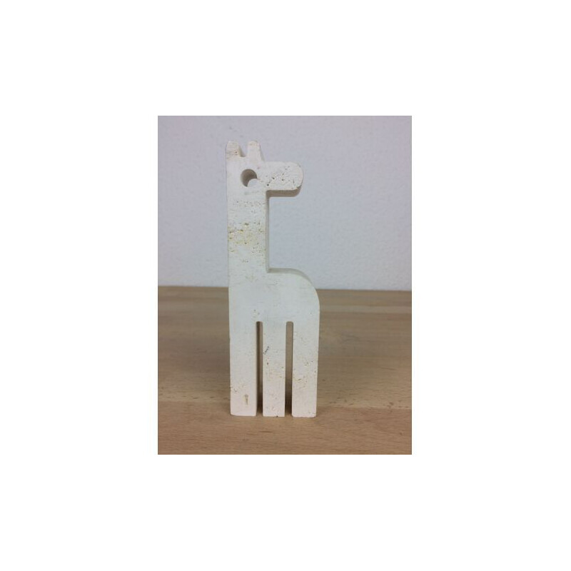 Vintage Giraffe aus Travertin von Fratelli Mannelli, 1970