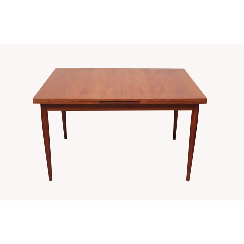 Vintage extendible dining table in teak by Lübke, Germany 1960s