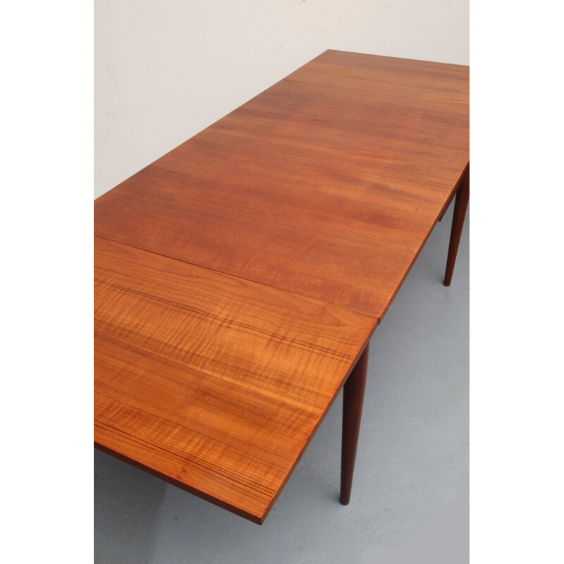 Vintage extendible dining table in teak by Lübke, Germany 1960s