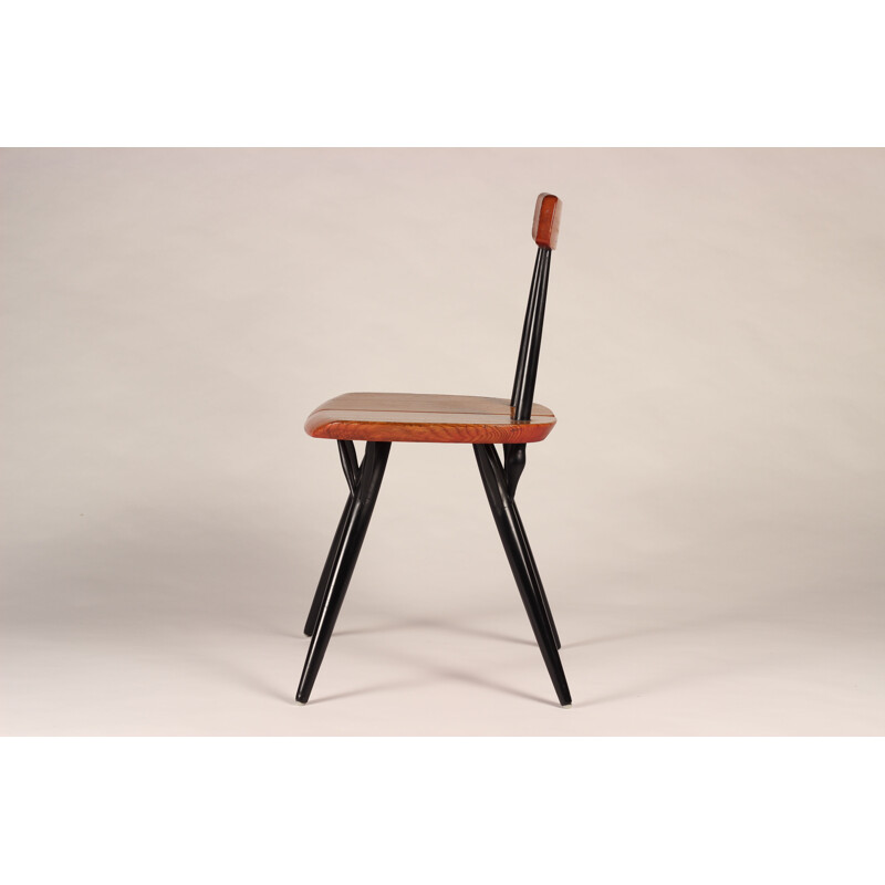 Set van 4 vintage "Pirkka" beukenhouten stoelen van Ilmari Tapiovaara voor Laukaan Puu, 1950