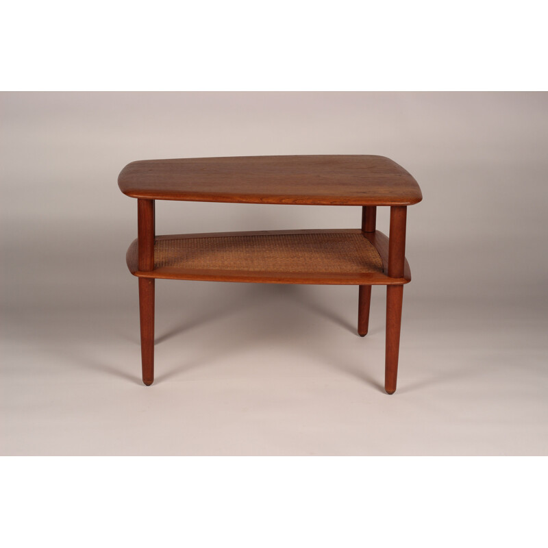 Scandinavian vintage teak side table by Peter Hvidt