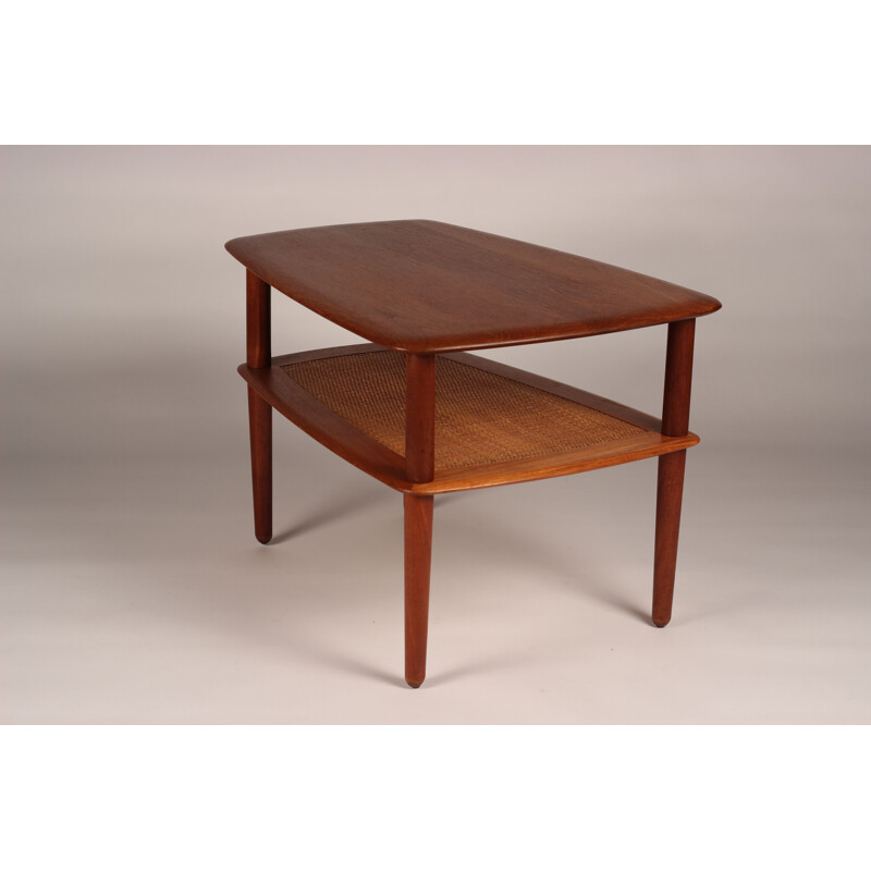 Scandinavian vintage teak side table by Peter Hvidt