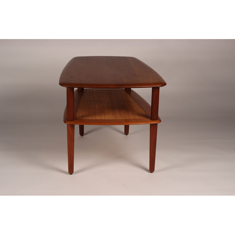 Scandinavian vintage teak side table by Peter Hvidt