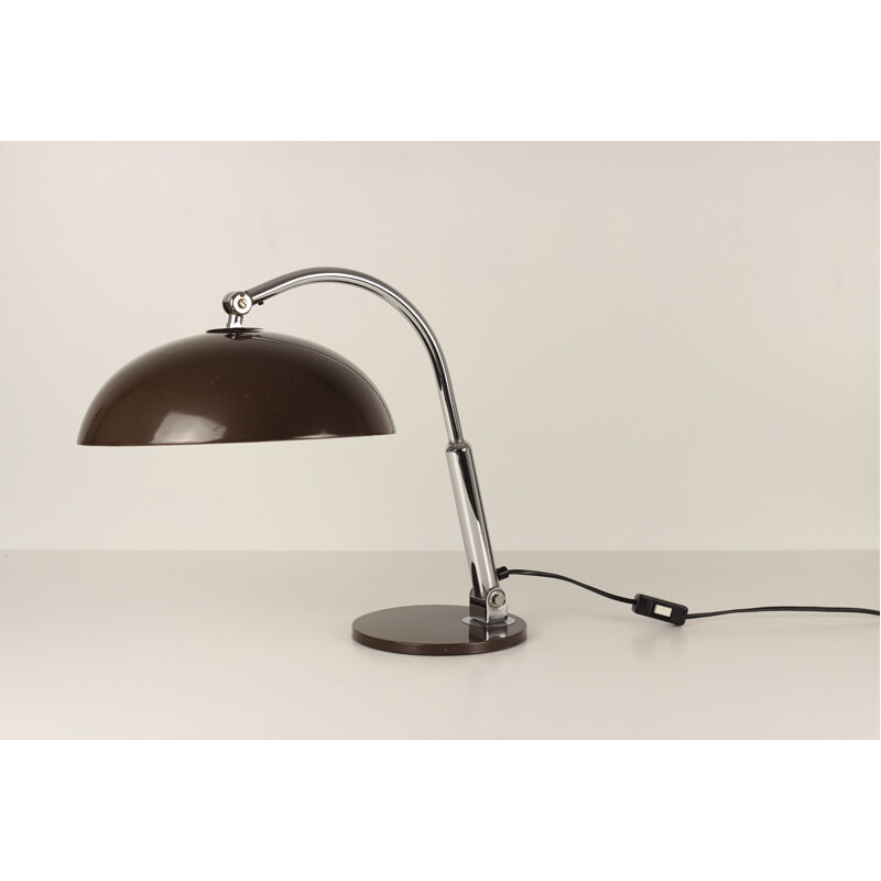 Vintage Bauhaus desk lamp by Busquet for Hala Zeist Lampenfababriek, Holland 1960s