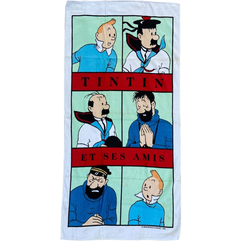Serviette de plage vintage Tintin