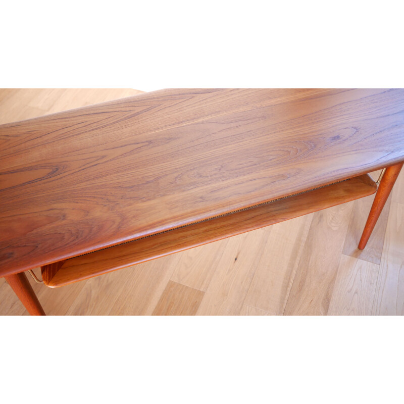 Solid teak model 516 coffee table, HVIDT and MOLGAARD NIELSEN - 1957