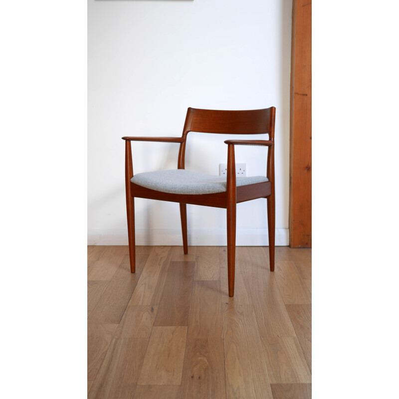 Desk chair in teak and wool, HOVMAND OLSEN - 1960s