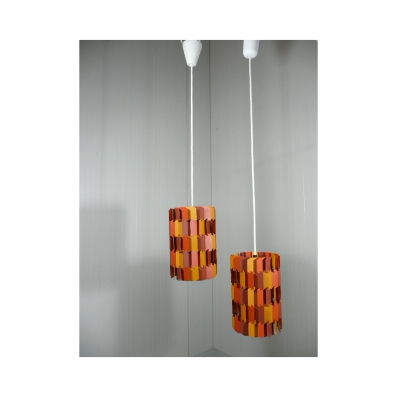 Hanging lamp "Facet Pop", Louis WEISDORF - 1970s