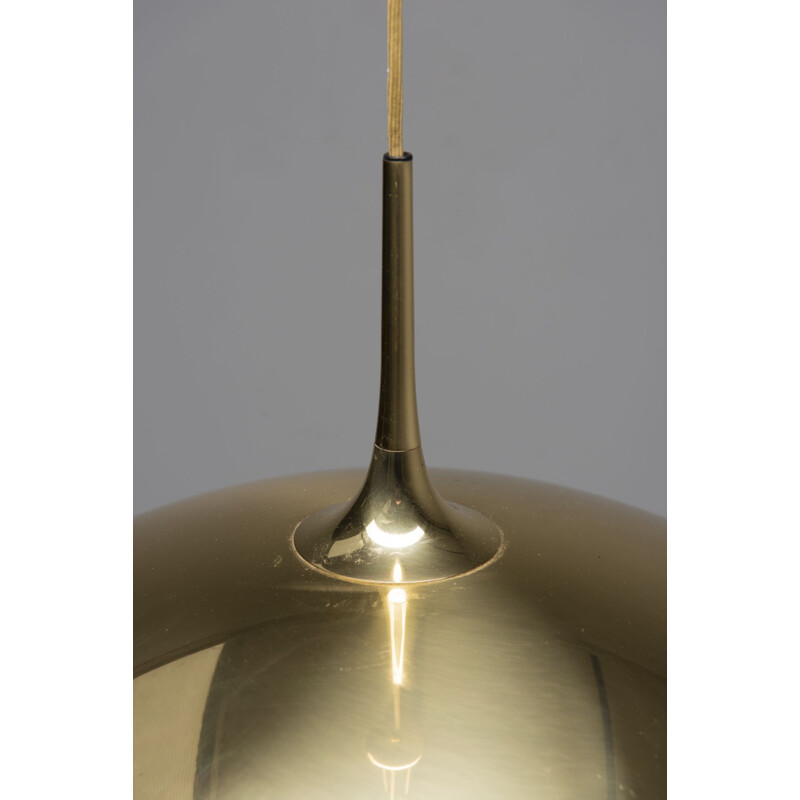 Vintage brass "Onos 40" pendant lamp by Florian Schulz, 1970