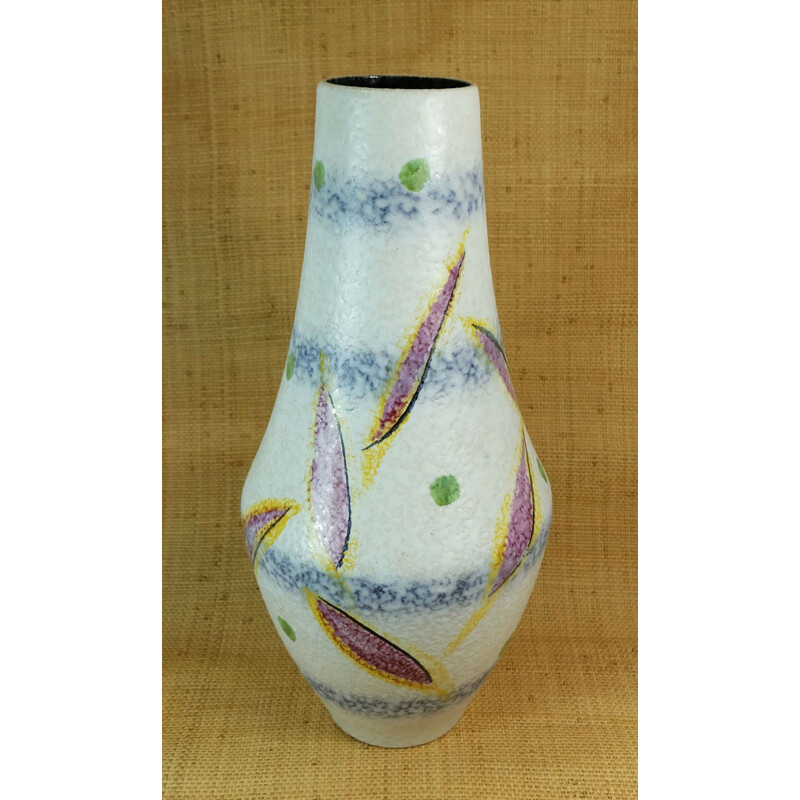 Scheurich floorvase in ceramic with abstract pattern - 1960s
