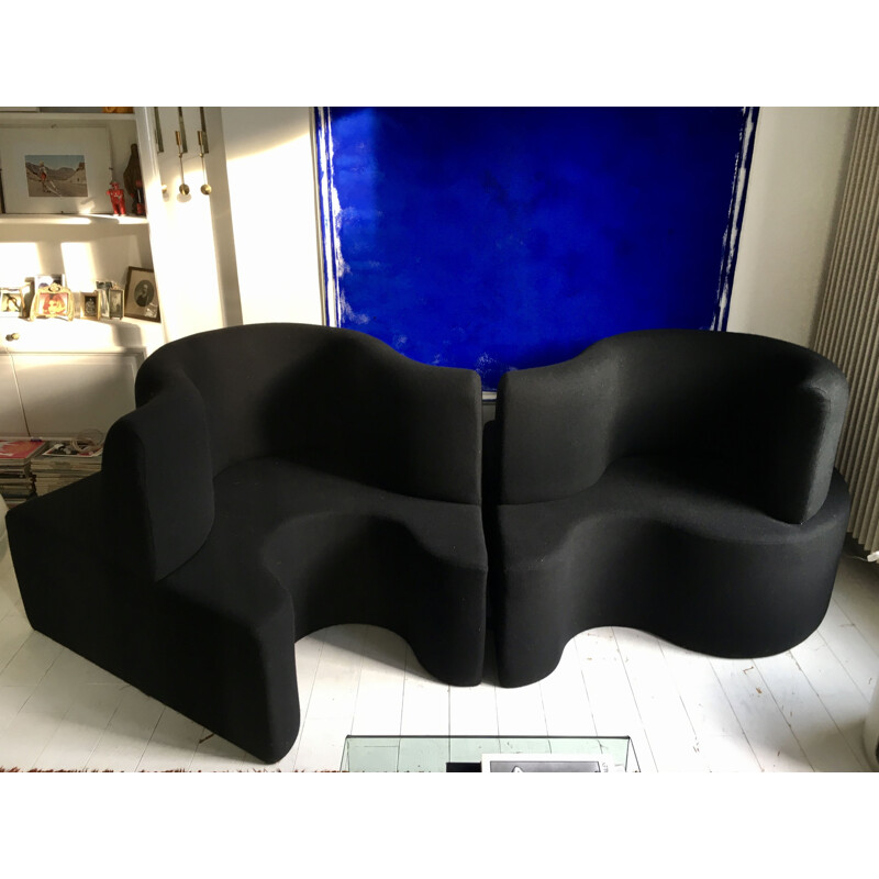 Vintage Cloverleaf sofa in 2 modules by Verner Panton, 1969