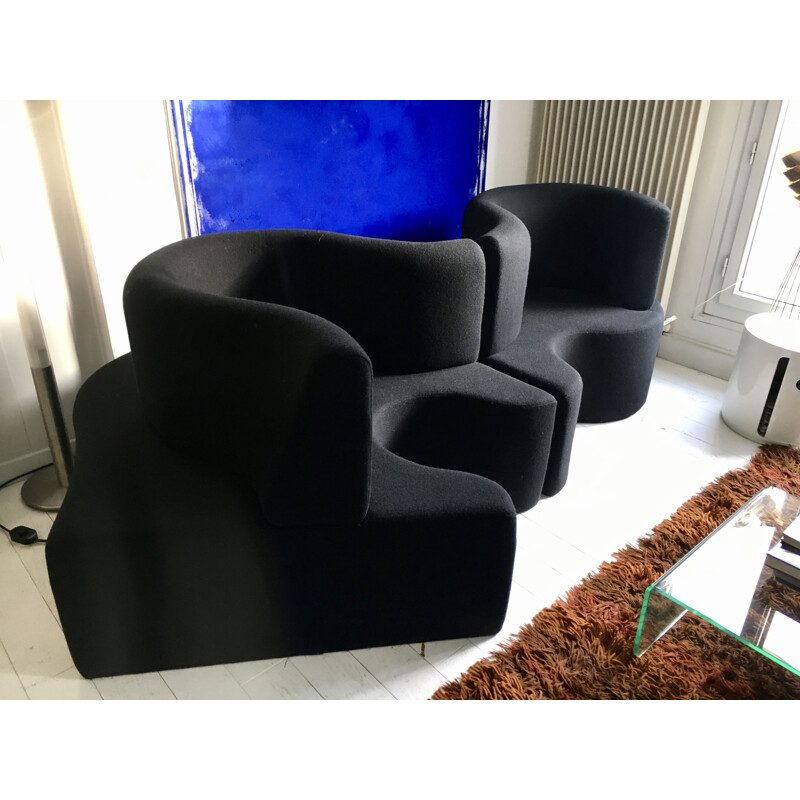 Vintage Cloverleaf sofa in 2 modules by Verner Panton, 1969