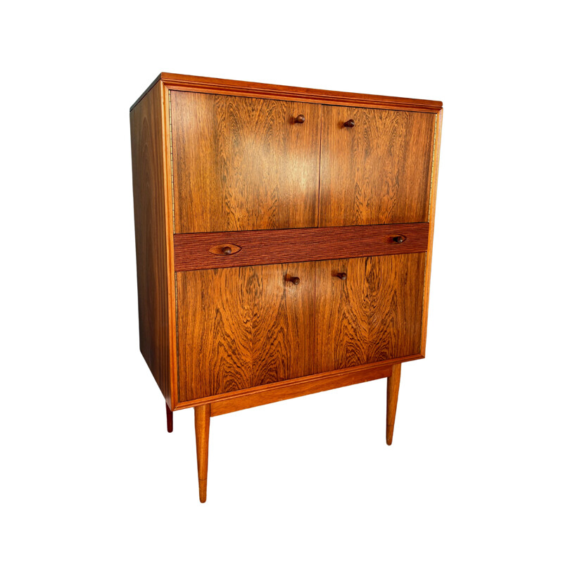 Mid century rosewood & teak cocktail cabinet "Hamilton" by Robert Heritage for Archie Shine, 1960s