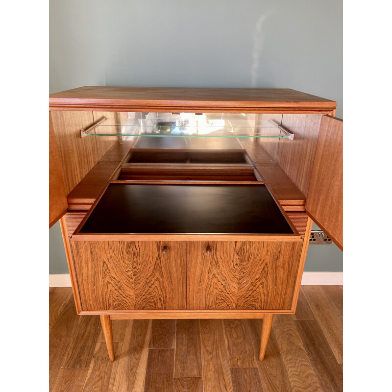 Mid century rosewood & teak cocktail cabinet "Hamilton" by Robert Heritage for Archie Shine, 1960s