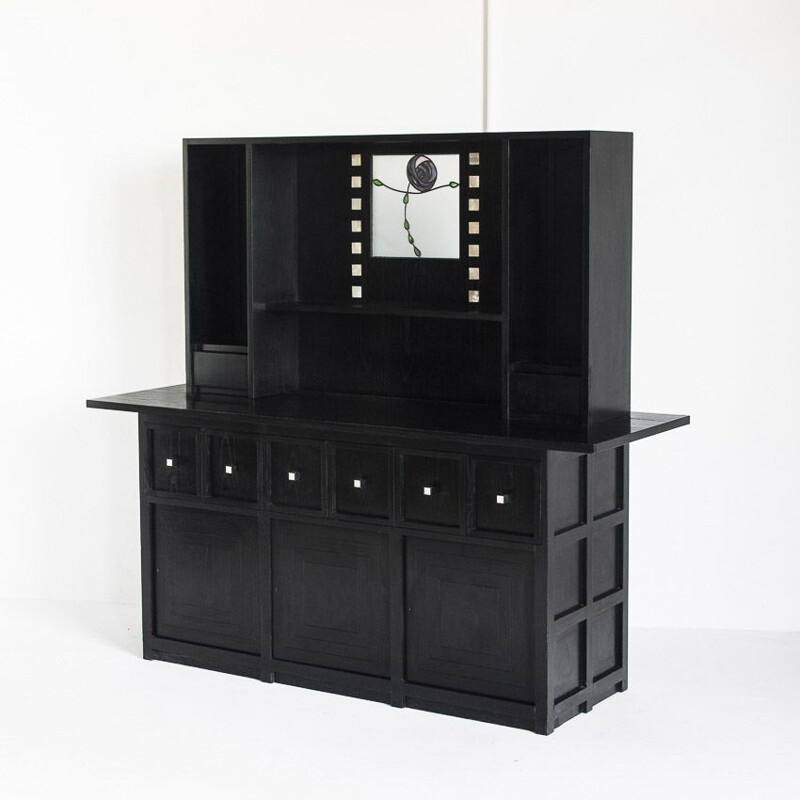 Vintage Ds 5 highboard by Charles Rennie Mackintosh for Cassine, Italy 1990