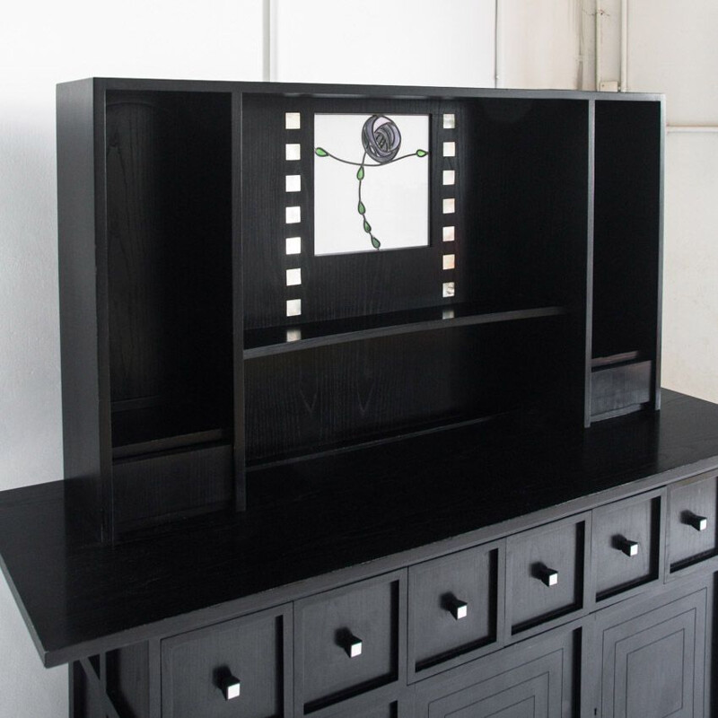 Vintage Ds 5 highboard by Charles Rennie Mackintosh for Cassine, Italy 1990