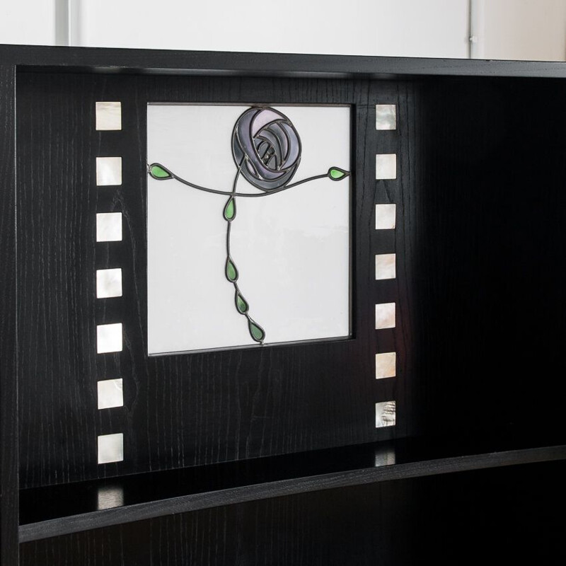 Vintage Ds 5 highboard by Charles Rennie Mackintosh for Cassine, Italy 1990