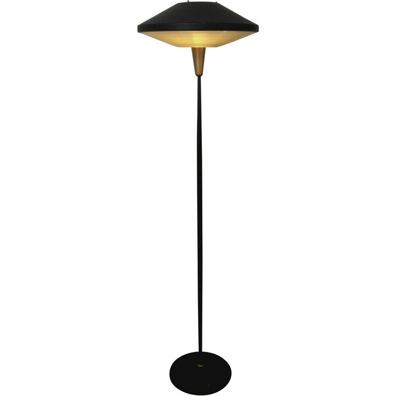 Floor lamp in metal and plastic, Louis KALFF - 1960s