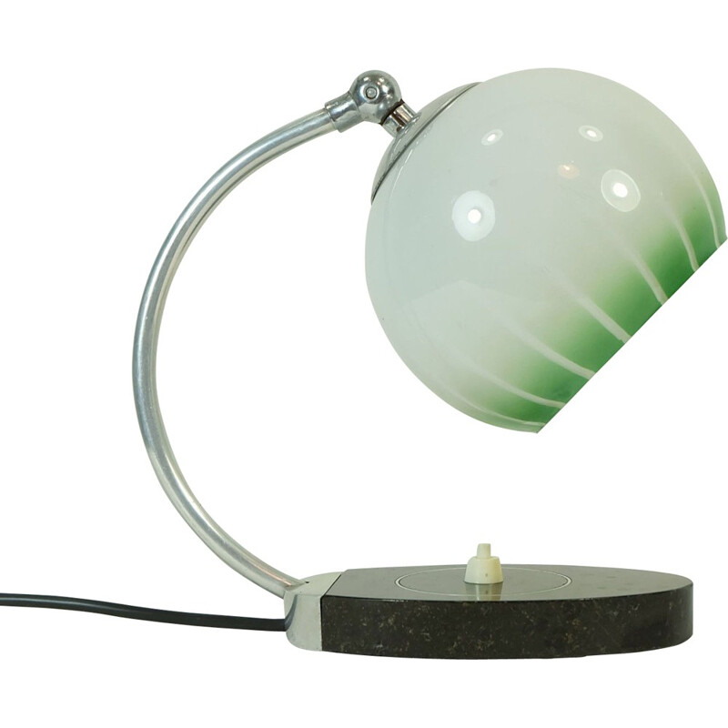 Table lamp in marble and glass - 1930s