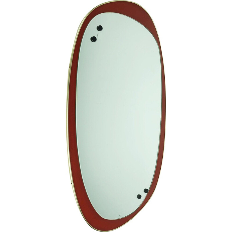 Wall mirror in wood - 1950s