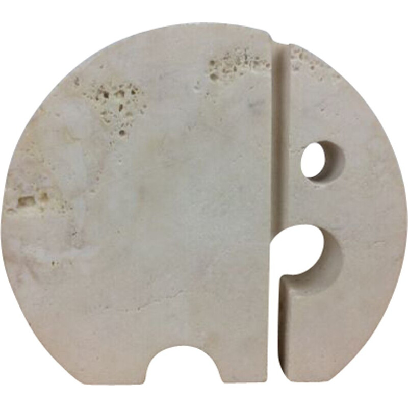 Vintage travertine elephant by Fratelli Mannelli, 1970