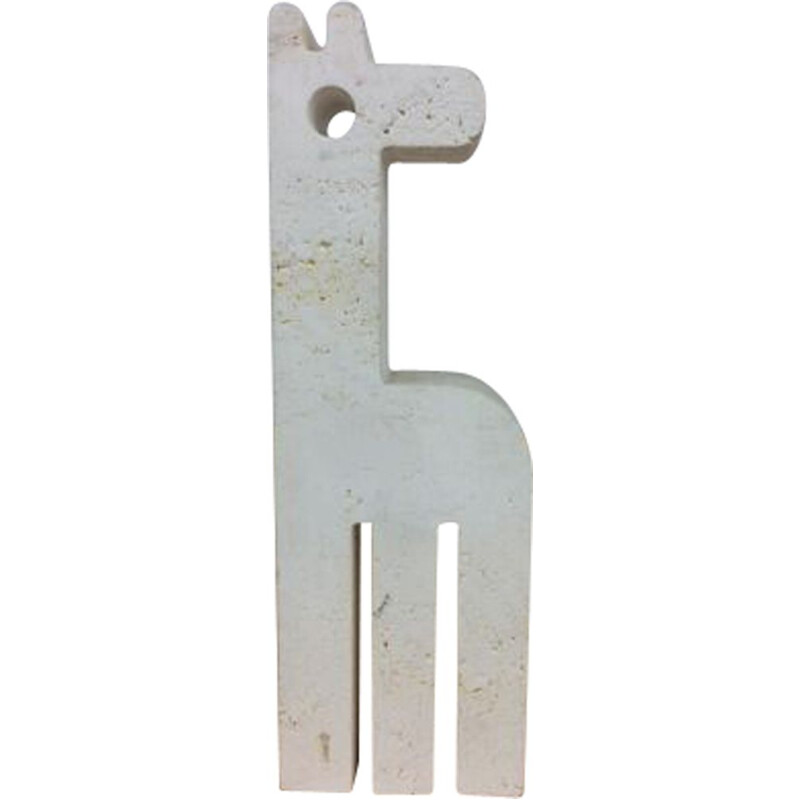 Vintage travertine giraffe by Fratelli Mannelli, 1970